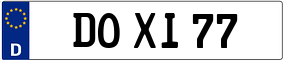 Trailer License Plate